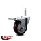 Service Caster 35 Inch Maroon Polyurethane Wheel Swivel 34 Inch Threaded Stem Caster Total Lock Brake SCC SCC-TSTTL20S3514-PPUB-MRN-34212 - alternate 3